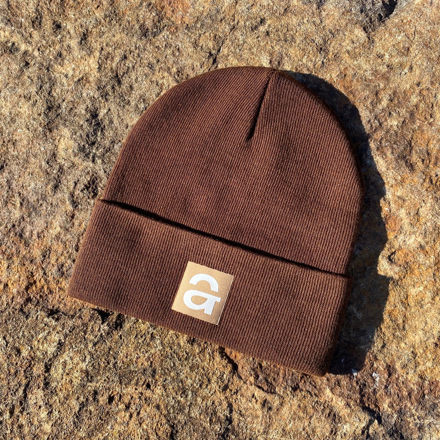 Brown Logo Beanie